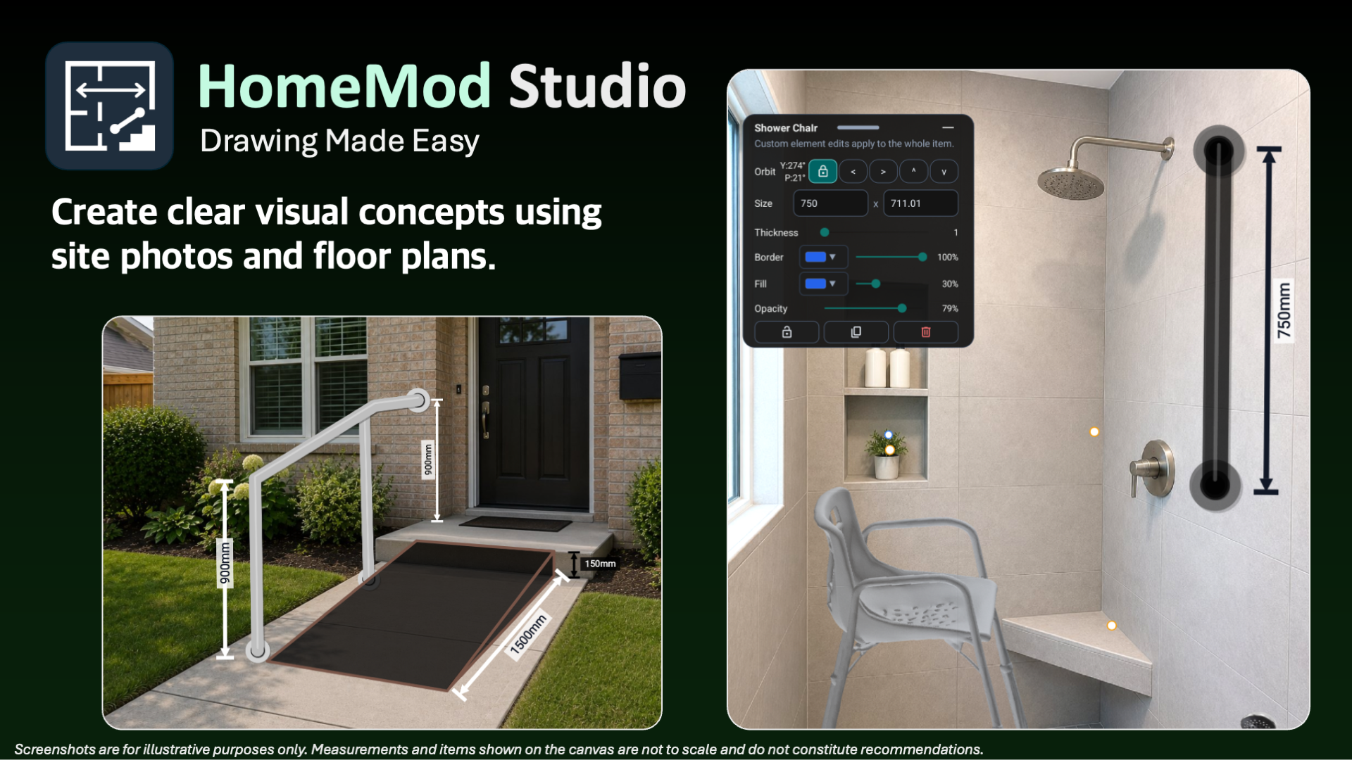 HomeMod Studio tablet screenshot 1